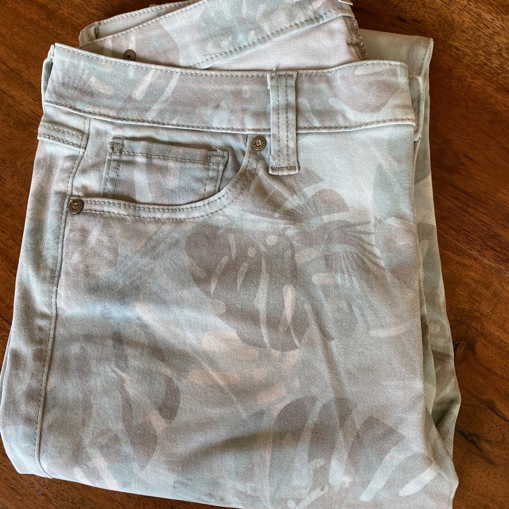 CAbi Tropical Cropped Denim